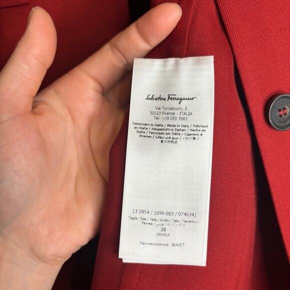 Salvatore Ferragamo Wool Button Down Shirt - Picture 13 of 13